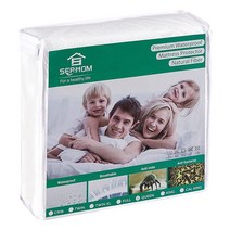 캘리포니아 킹 사이즈 방수 매트리스 프로텍터 - 프리미엄 대나무 통기성 3D 에어 핏 20.3cm-53.3cm 딥 포켓 소프트 매트리스 패드 커버 비닐 프리