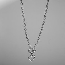 실버 Y2K 목걸이 패션 나비 진주 핑크 크리스탈 하트 드롭 펜던트 목걸이 비대칭 액세서리 스위트 체인 유행