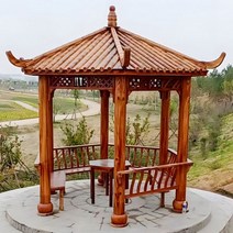 정자 팔각정자 육각정자 나무102866, 육각 슁글 정자