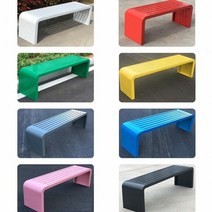 야외 벤치의자 철제 정원의자 공원 1000 1200 1500 1800 2000 색상주문제작, 1800x400x450 색상주문제작