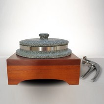 [금산돌그릇] 돌솥세트 (돌솥+사각받침+집게), 돌솥세트(15)