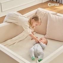 카라즈 다용도 유아 멀티 범퍼 폴더 침대 놀이방 매트, 멀티범퍼매트_그레이