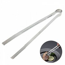 스텐 요리 주방 캠핑 바베큐 물결 집게 30cm DD-10660 문서집게 악어집게 음식집게 천뚱집게 주방용집게 주방집게 종이집게 소형집게 요리집게 원형, 단품