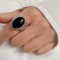 자수정 반지 원석 유색 보석 천연석 빈티지 내추럴 스톤 링 타원형 타이거 아이 청금석 보헤미안 오픈 조인트 조절 가능한 여성 남성 쥬얼리 액세서리