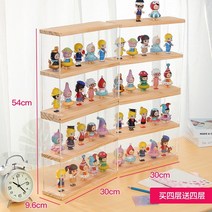 피규어장식장 레고장식장 베어브릭 트로피 수석 아크릴 케이스 보관함 박스 보관 스탠드, 4개의 레이어를 구매하면 4개의 레이어가 추가됩니