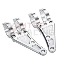 헤드라이트 브라켓 오토바이 헤드 라이트 마운트 브래킷 실버 30mm 33mm 35mm, 50mm