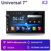 닛산 기아 혼다 도요타 VW 자동차 스테레오 라디오 멀티미디어 비디오 플레이어 카플레이 범용 7 인치 2 딘 안드로이드 11 IPS 4G RDS DSP, 1.K3