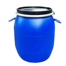 플라스틱 바케스 드럼통 100L 200L 김장통 소금단지, 100리터 흰색 손잡이형 철제 후프