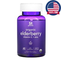 스포츠리서치 엘더베리추출물 바실러스코아귤런스 비타민C 아연 나트륨 Elderberry 60정