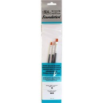 윈저 수채붓 3종(라운드3호/플랫1/2호), 단품