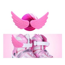 유아아이스케이트화 피겨스케이트 1 쌍 러블리 롤러 아이스 스케이트 신발 날개 장식 액세서리 어린이 귀여운 소형 성인, [03] Pink