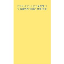 문학동네 시인선 197 - 문보영 시집 : 모래비가 내리는 모래 서점, 단품