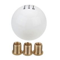 범용 디지털 게이지 3스레드 어댑터 시프트 노브 구동 1 개 블랙 블루 기어: 5 단 화이트 상태: 100% 아주, 02 White