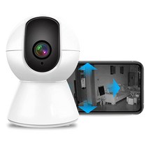 TODAAIR 아기 모니터 PTZ 카메라 홈 보안 1080P 미국 서버 클라우드 스토리지 야간 시야 모션 감지 135° 보기 양방향 오디오 알렉사 및 구글 홈과 호환(허브 필요, Pro Smart Camera