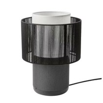 [이케아]SYMFONISK 쉼포니스크 스피커 전등+Wi-Fi 텍스타일 전등갓 블랙/화이트 394.971.79