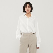랩 뒷셔링 셔츠 블라우스