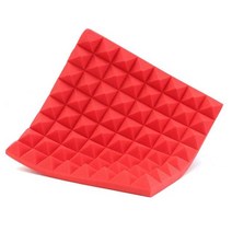 4pcs 피라미드 방음 폼 피라미드 어쿠스틱 폼 흡음 치료 패널 타일 보호 스폰지 30x30x5cm 방음제 벽지 흡음보드 가설방음벽 차음재 방음재 흡음제 방음벽, 빨간색