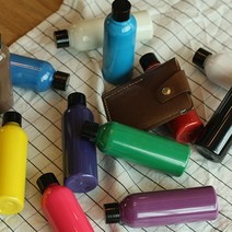 [공방공구] 가죽공예 엣지코트 엣지페인트 기리메 약물 단면마감제 50ml 100ml, 레드