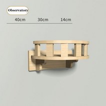 켓워커 고양이선반 고양이구름다리 고양이 등반 나무 프레임 벽 마운트 단단한 점프 플랫폼 DIY 애완 동물 가구 새끼 스프링 보드 긁기, 전망대