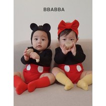 리얼미키슈트 가을 백일 돌 6개월 베이비 촬영룩 빠빠