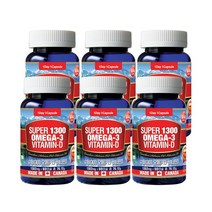 통라이프 통라이프-슈퍼 오메가3 1300+비타민D-2개월분-6병, 상세 설명 참조, 단일옵션