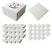 포장대장 케익상자 2호 + 받침 250 x 250 x 125 mm, 혼합색상, 50개