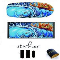 Ocean summer-전기 스케이트 보드 그립 스티커 big84 x 23cm 사포 포함 스쿠터 스케이트 보드 그립, sh32