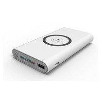 파워뱅크 보조 배터리 베터리 전원 은행 50000mAh 무선 충전기 xiaomi 화웨이 빠른 휴대용 보조베터리 전화, 01 WHITE