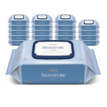 베베숲 시그니처 위드 블루 물티슈 캡형 70매 [20팩]