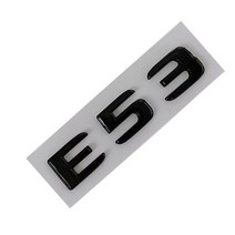 벤츠마크 3D ABS 크롬 후면 트렁크 배지 데 칼 E43 엠 블 럼 로고 스티커 메르세데스 벤츠 AMG W211 자동차, 04 E53 Black