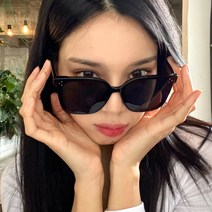 멜라크메 뿔테 검정 사각 오버사이즈 빅사이즈 남자 여자 커플 선글라스 FB190