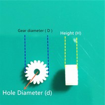 인테리어모든 종류의 플라스틱 샤프트 기어 그룹 2 모터 치아 축 세트 1mm 2mm 구멍 직경 DIY 헬리콥터 로, 16 102.5A_01 2pcs of gears