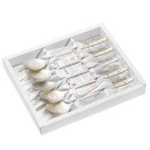 테이블아트 십장생 티타늄 세트, 10p (스푼 5p+젓가락 5p), 2개