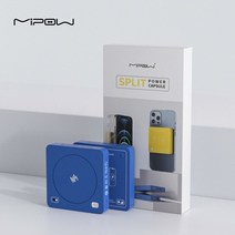 가성비MIPOW 용 캡슐 2 팩 휴대용 고속충전기 10000mAh 미니 보조베터리 외장 배터리 13, 03 Light blue