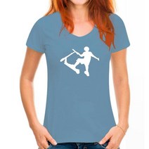 남자 T 셔츠 스턴트 스쿠터 재미 tshirt 코튼 탑스 반소매 대형 옷, 18 WoMen Haze blue_04 M