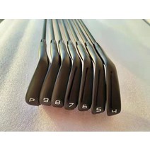 7PCS 골프 클럽 790 아이언 790 골프 아이언 세트 블랙 4-9P R/S 플렉스 스틸/흑연 샤프트 헤드 커버, 7PCS 철 머리