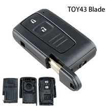 2 버튼 자동차 원격 키 셸 자동 케이스 교체 도요타 프리우스 코롤라 베르소, [02] TOY43 Blade