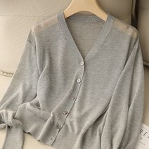 FANSYLI 여성 가디건 가을 캐주얼 여자 카디 건 스웨터 긴 소매 얇은 옷 니트 코트 380호 7C