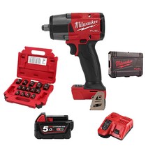 밀워키 미드토크 임팩렌치 18V 밀위키 임팩트 소켓 14PCS 세트, 선택1. 배터리 1개세트, 1개