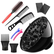 커버 송풍기 웨이브 헤어 집풍 바람입구 전기 드라이 뿌리볼륨고데기, T06-프로 스타일링 바람받이(트), 기본