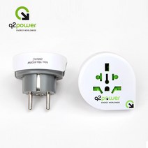 [해외배송] Q2 Power 해외직구한 제품국내사용 가능 벌크포장 1.100101, 3개