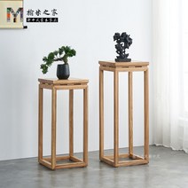 다육이 선반 화분 받침대 진열대 정리대 베란다 반려식물 화분랙 인테리어 식물, 38x38x80(느릅나무원목)