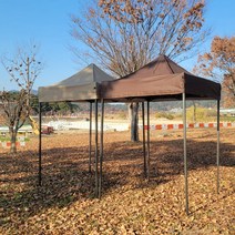 트윈스몰 리뷰이벤트 당일배송 벨크로타입 접이식 캐노피 야외 소형 천막 1.5m x 1.5m, A2세트(지붕+프레임+일반바람막이), 베이지
