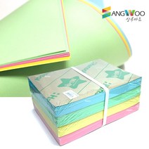 SW 색도화지 90g 2절 50매입 1롤 색상선택, 연두