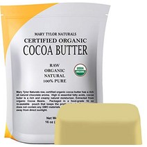 유기농 시어 버터 1파운드 — Mary tylor Naturals가 인증한 usda — 생 비정제 가나 아프리카의 상아 — 놀라운 피부 영양 습진 튼살 및 몸, 코코아 버터, 1파운드1팩