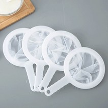 주방 재사용 가능한 나일론 슈퍼 파인 소쿠리 메쉬 시브 스트레이너 꿀 주스에 대한 핸들 차 두유 커피 필터 도구