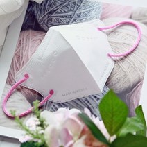 한솔메디텍 KC인증 New 소형 초등 어린이 컬러 마스크 50매, New 소형 화이트 (핑크귀끈) 50매