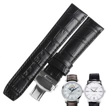 Wentula Baume & Mercier CLASSIMA 8688 8792 송아지 가죽 밴드 정품 스트랩 시계, 01 Black_02 22mm