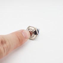 GQ16B-10/N 돔 16파이 판넬장착형 메탈푸쉬버튼스위치 모멘타리 NO, 1개