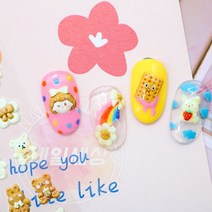 코코네일 5D엠보네일스티커 인기품목 스티커모음, 토끼랑곰돌이 TS991